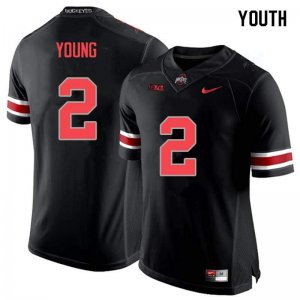 NCAA Ohio State Buckeyes Youth #2 Chase Young Blackout Nike Football College Jersey DME1845DZ